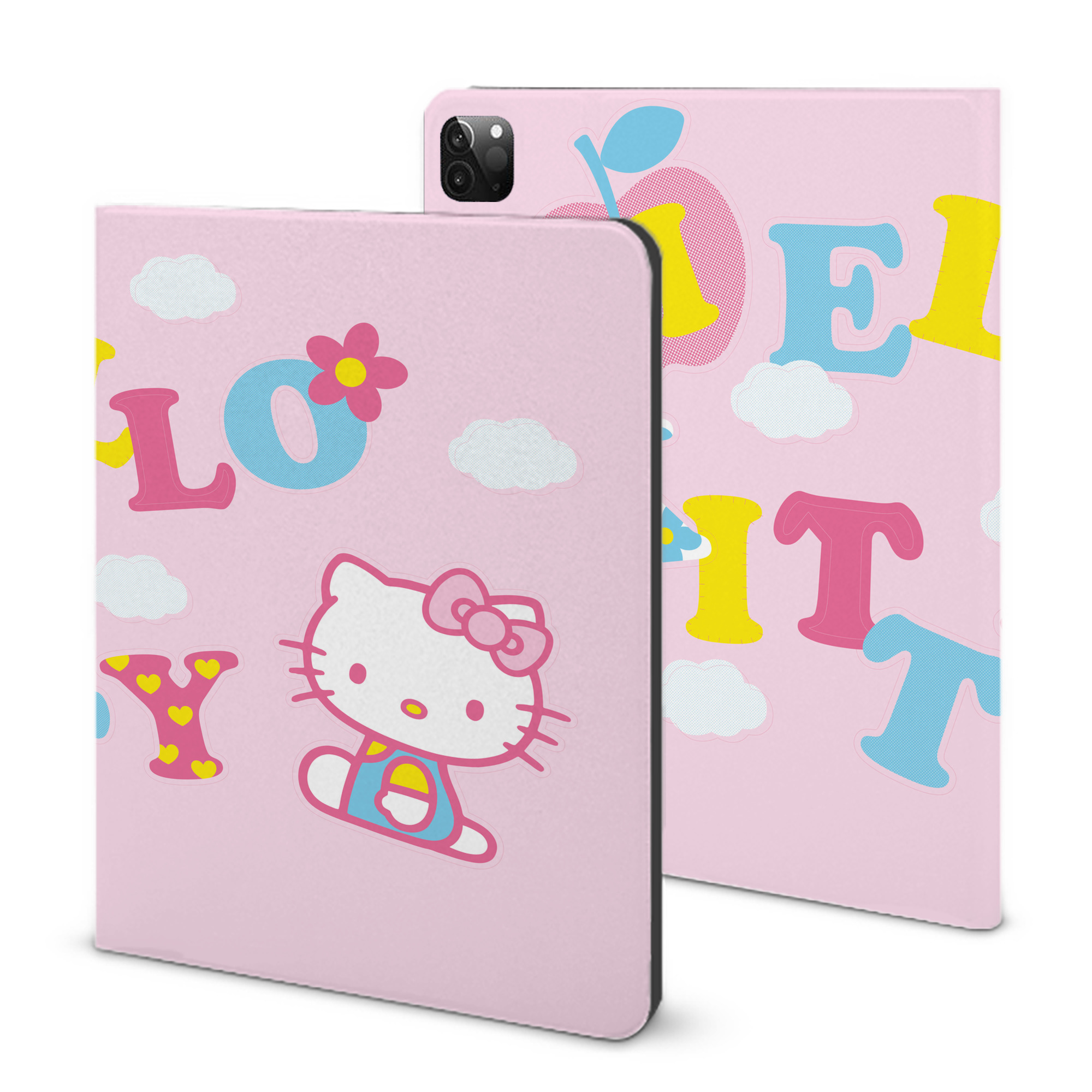 （画像用） Hello Kitty ハローキティ IPadケース ペンホルダー付き ブックスタイルデザイン